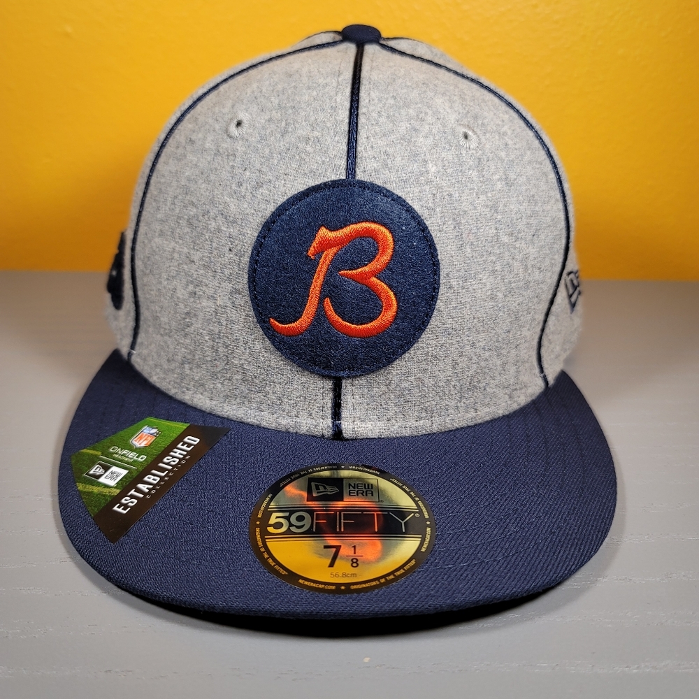 New Era 2019 Chicago Bears Official NFL Sideline Home 59FIFTY Fitted Hat 7-1/8